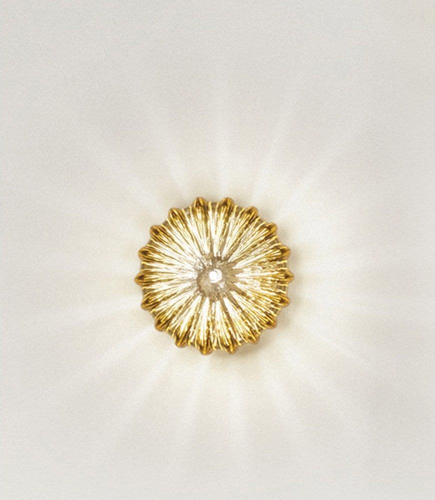 Vistosi lampada parete/soffitto Diamante – Ambra – dorato
