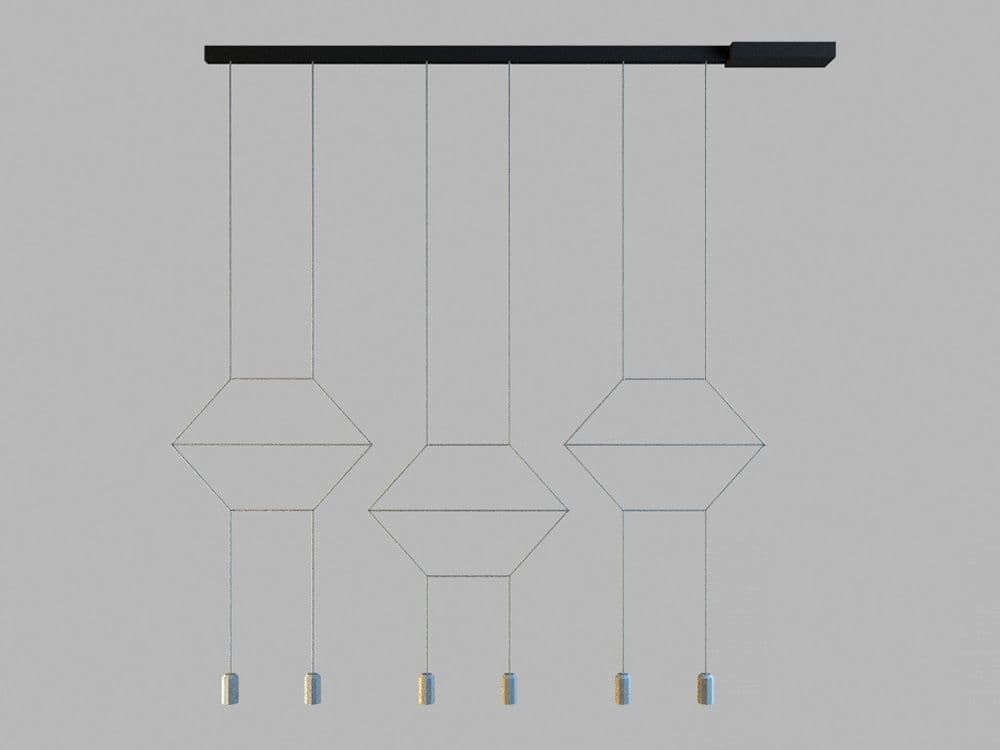 Vibia Wireflow Lineal 6 luci Lampada a sospensione - 2