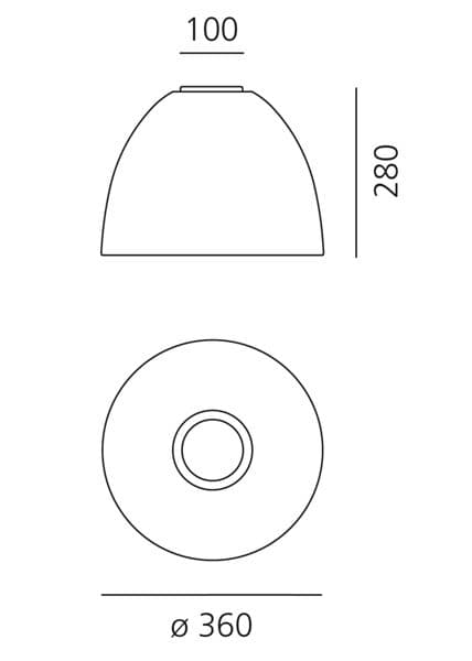 Lampada da soffitto Artemide Nur Mini - 2