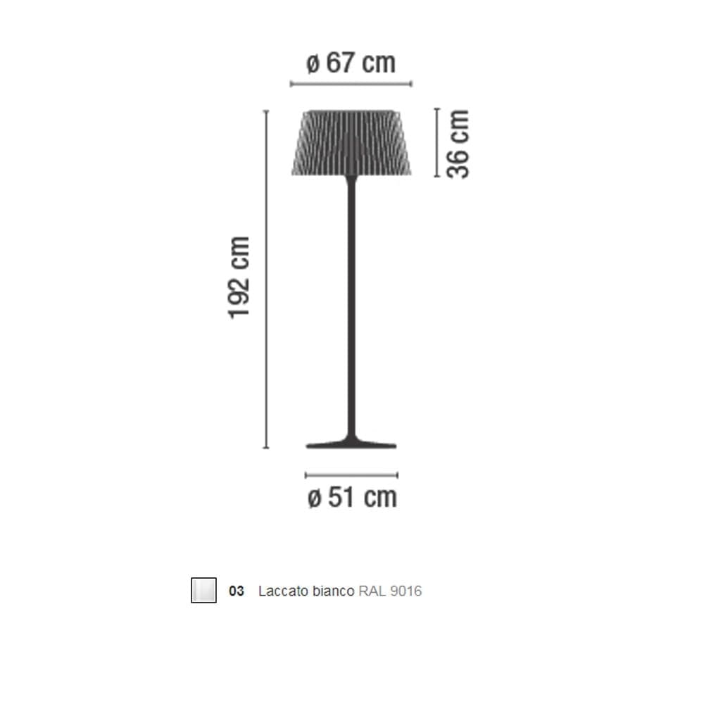 Lampada da terra Vibia Plis Outdoor - 4
