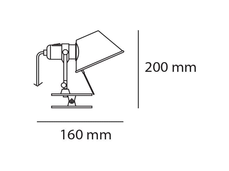 Lampada da parete Artemide Tolomeo Micro Pinza - 2