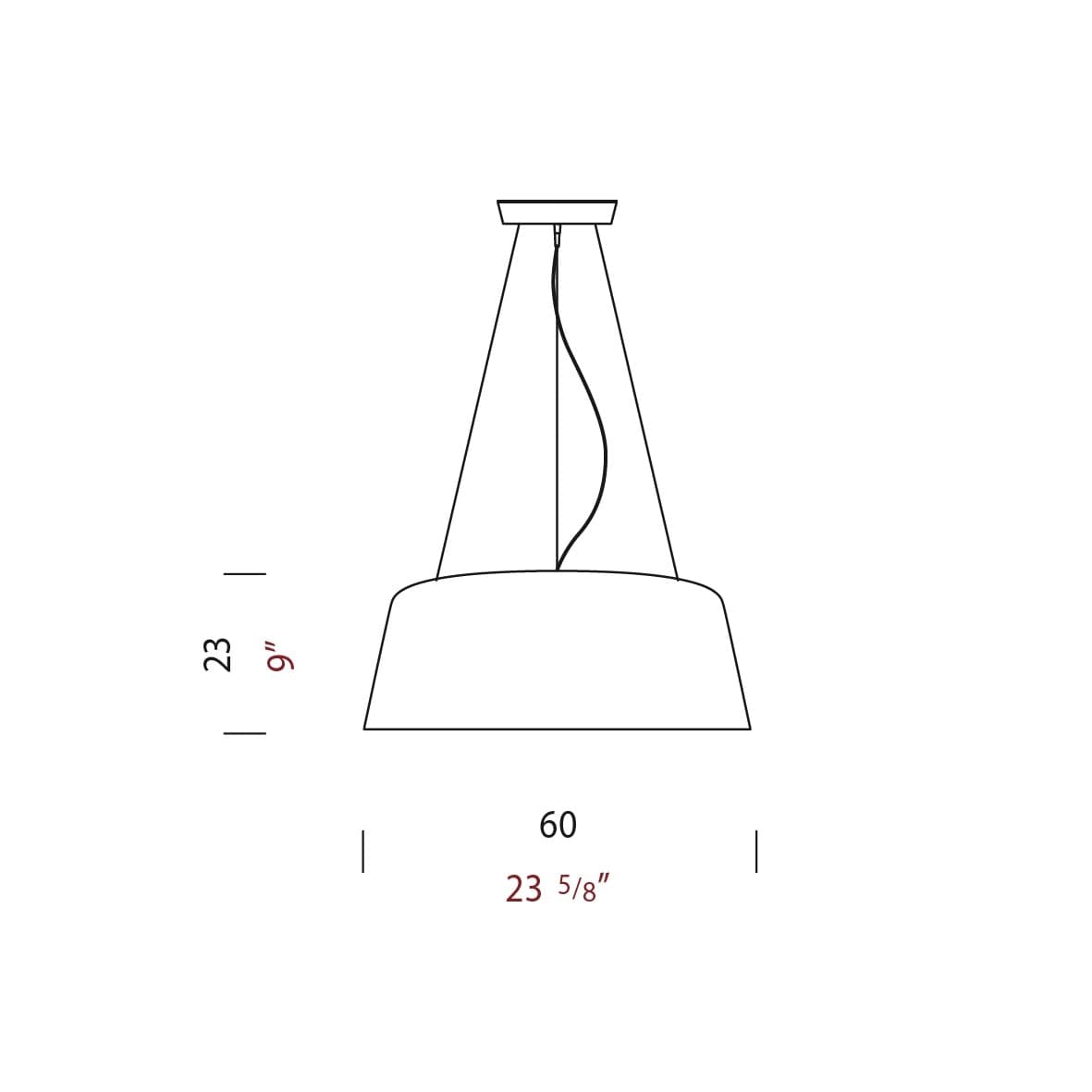 Lampada da sospensione Panzeri Blanca - 2