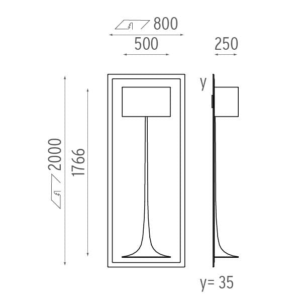 Lampada da parete (incasso su cartongesso) Flos Soft Spun Led Large - 2