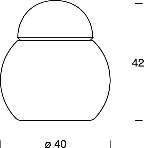 Fontana Arte lampada da tavolo Daruma grande - 2