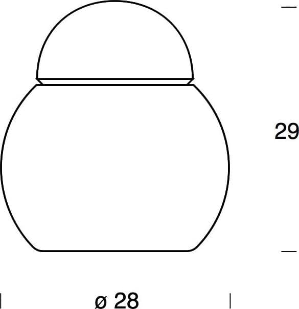 Fontana Arte lampada da tavolo Daruma media - 2