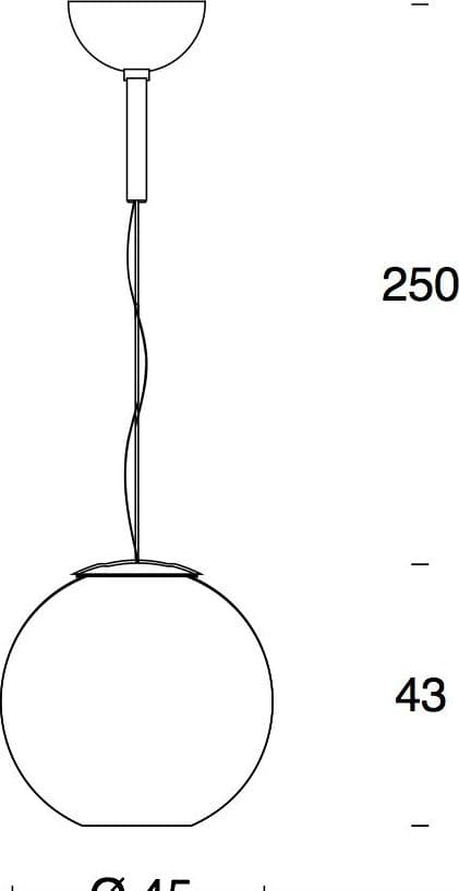 Fontana Arte Globo di luce diametro 45 - 2