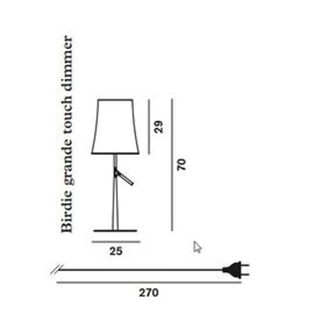 Foscarini Birdie LED grande con touch dimmer - 5