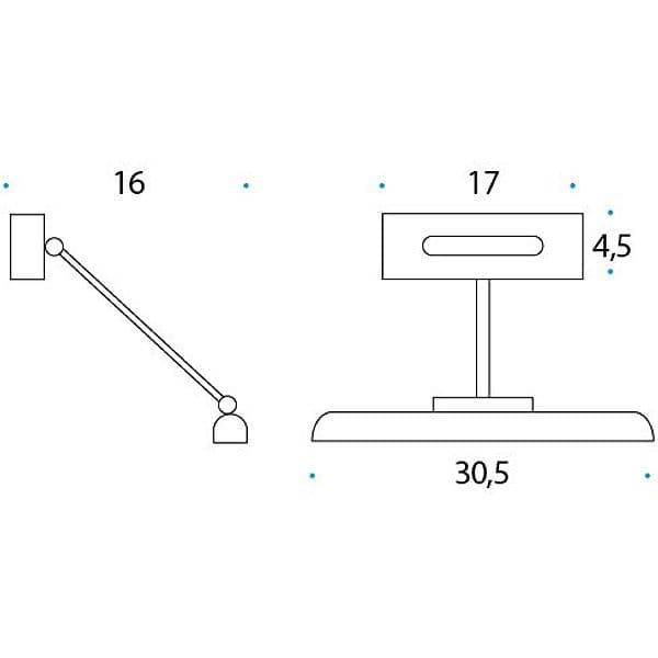 Lampada da parete Pan International Emma Led (small) - 2