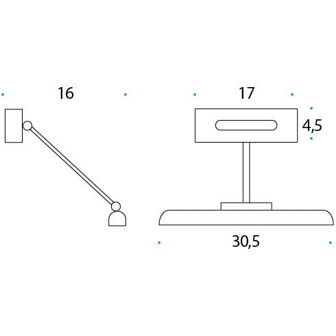 Lampada da parete Pan International Emma Led (small) - 2