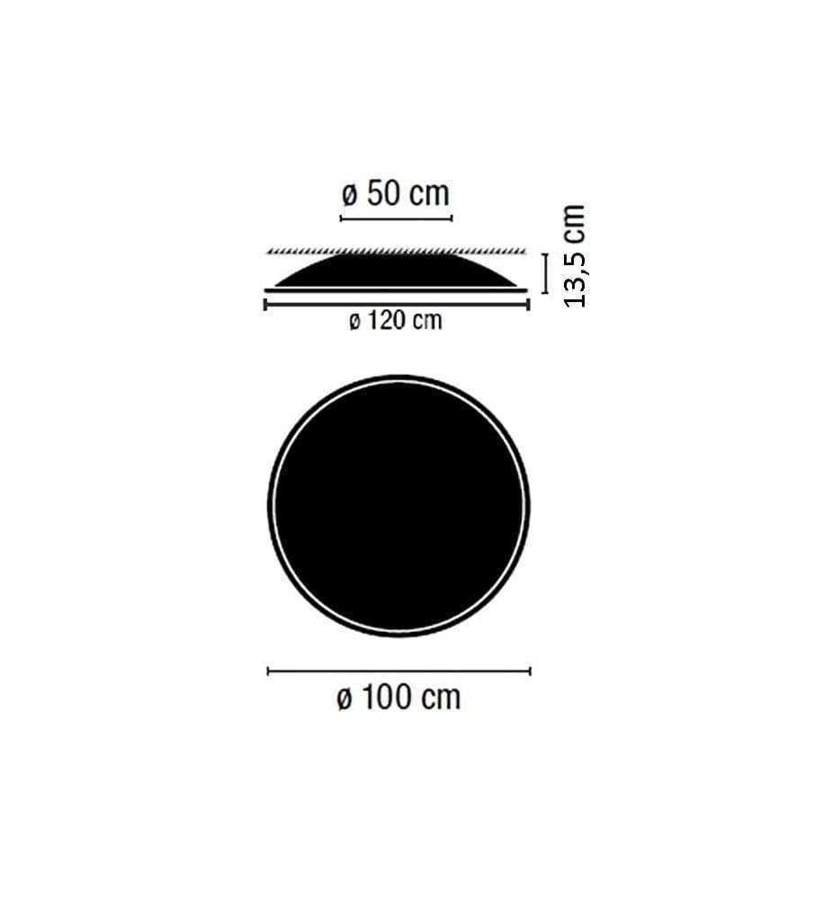 Lampada da soffitto Vibia Big Diametro 100 - 2