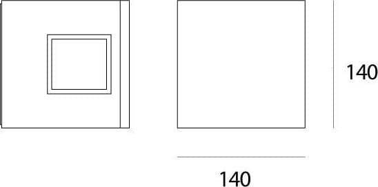 Artemide, EFFETTO 14 QUADRO 4 ,fasci stretti Lampada da parete - 2