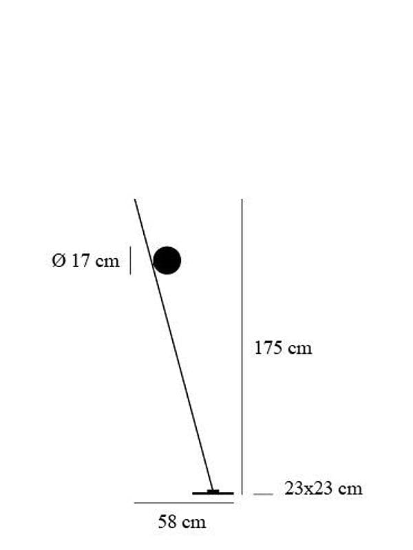 Lampada da terra Catellani & Smith Lederam F1 - 3