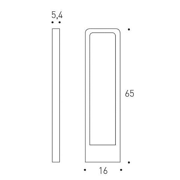 Lampada da terra per esterni Pan International Gard (65cm) - 2