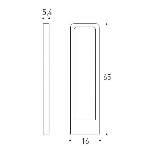 Lampada da terra per esterni Pan International Gard (65cm) - 2
