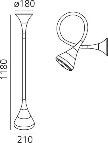 Lampada da parete o soffitto Artemide Pipe LED - 5