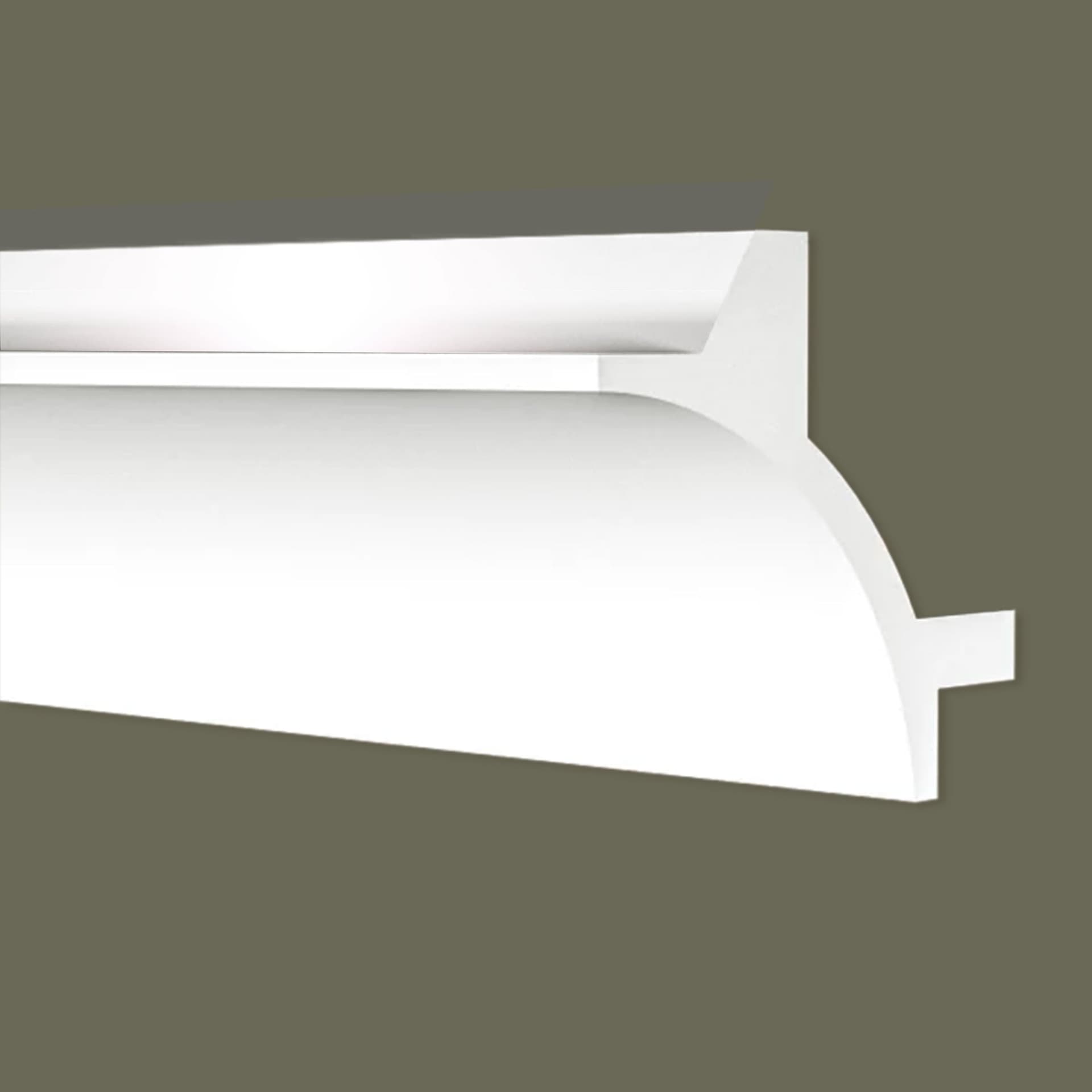 CORNICE A SOFFITTO con predisposizione LED 90x90x2000mm in POLIMERI - Polistrutturato (prezzo al metro) - Eternal Parquet