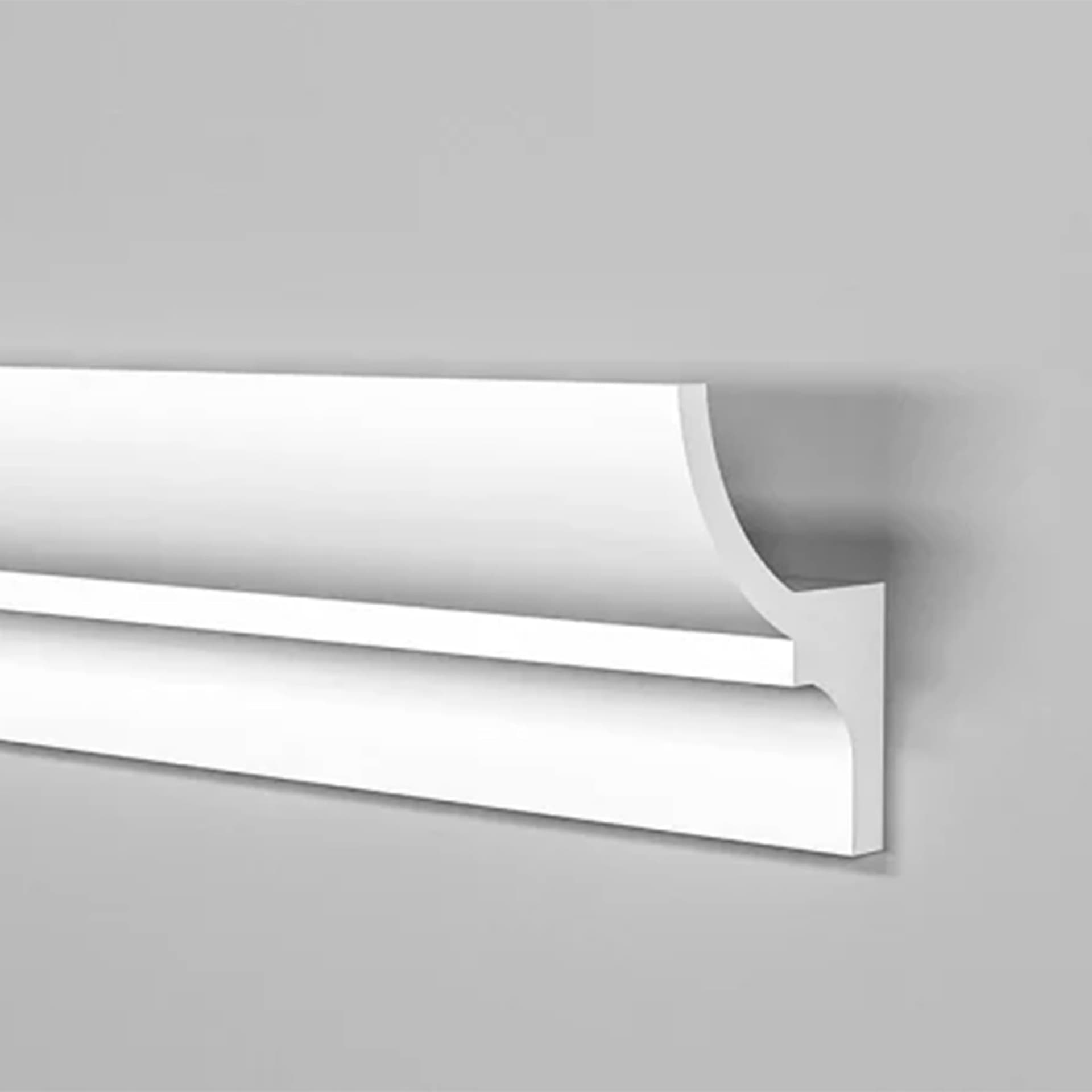 100ml di CORNICE A SOFFITTO con predisposizione LED 40x70x2000mm in POLIMERI - Polistrutturato - Eternal Parquet