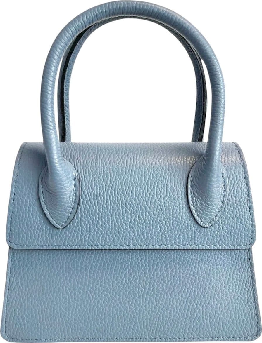 Modarno Borsetta donna trapezio in vera pelle dollaro 21x8x16 cm - 47