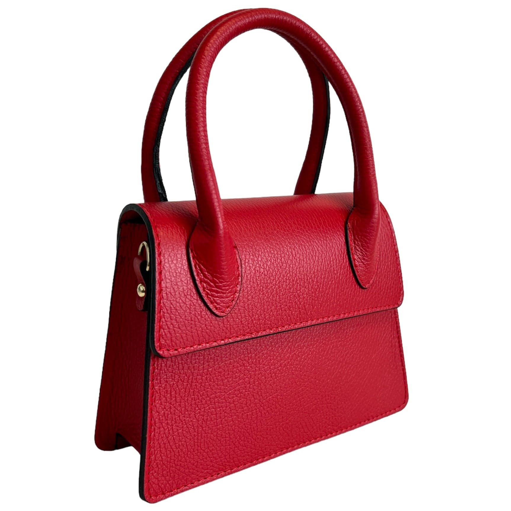 Modarno Borsetta donna trapezio in vera pelle dollaro 21x8x16 cm - 2