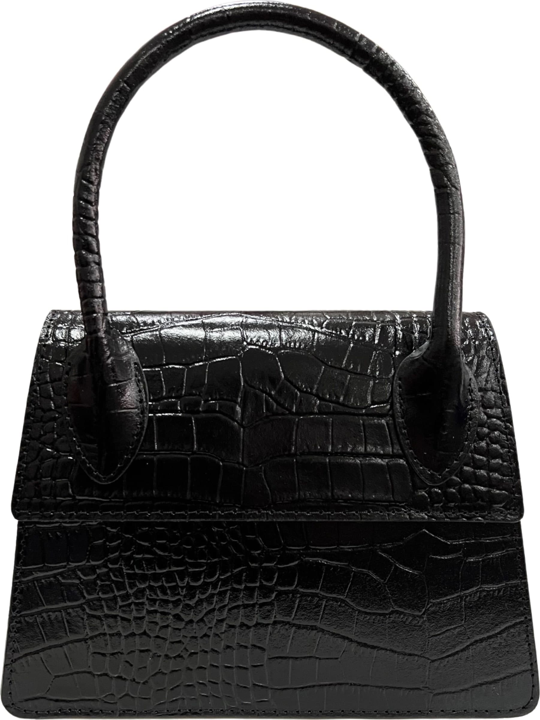 Modarno Borsetta donna trapezio in vera pelle dollaro 21x8x16 cm - 17