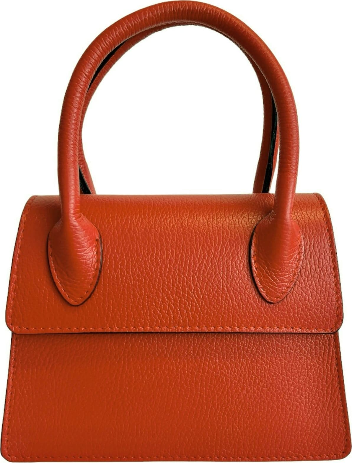 Modarno Borsetta donna trapezio in vera pelle dollaro 21x8x16 cm - 5
