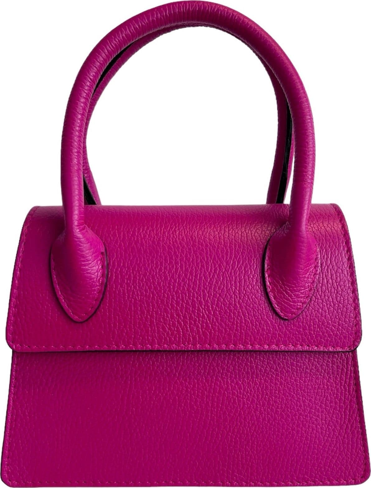 Modarno Borsetta donna trapezio in vera pelle dollaro 21x8x16 cm - 6