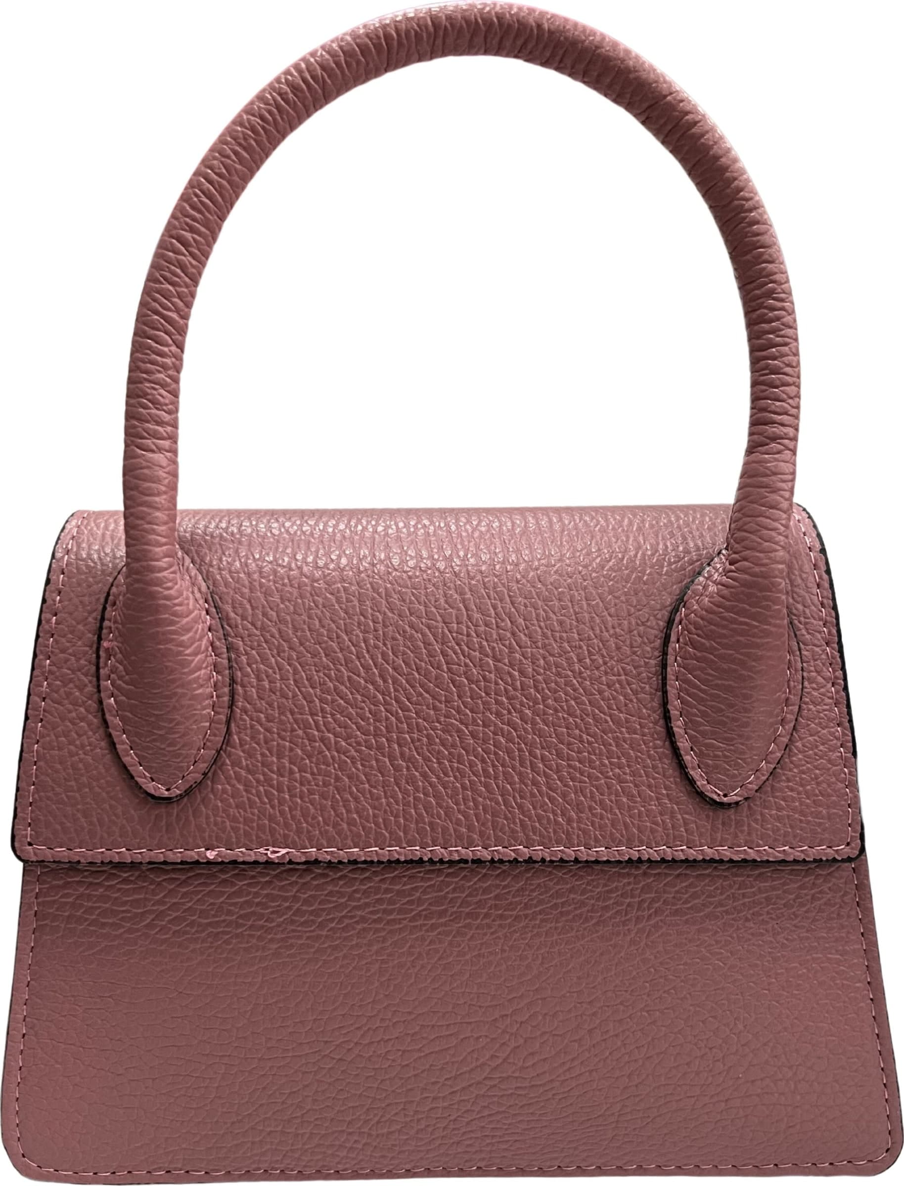 Modarno Borsetta donna trapezio in vera pelle dollaro 21x8x16 cm - 10