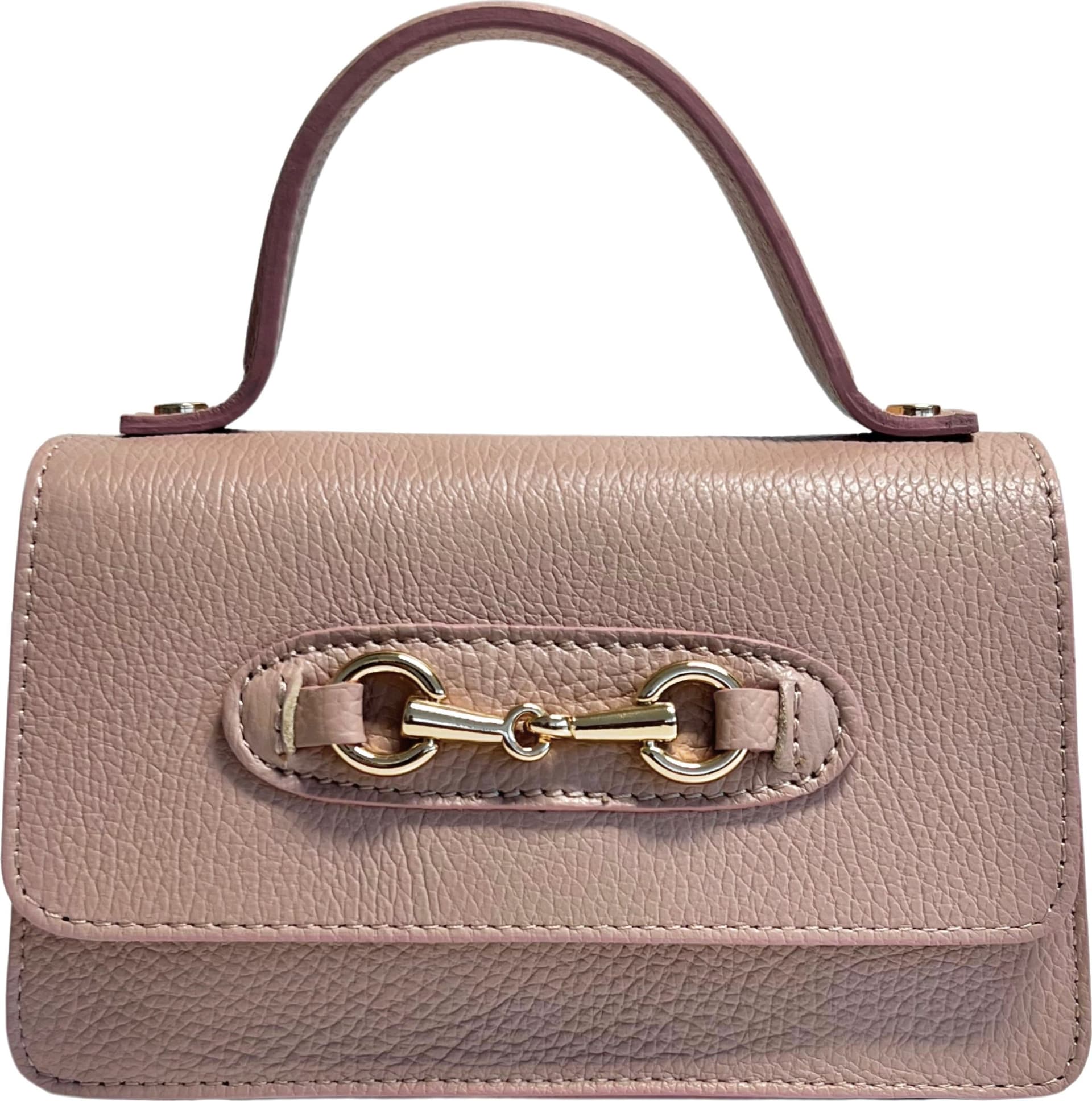 Modarno Borsetta a tracolla fantasia Morsetto metallico Horsebit 20x7x12 cm - 51