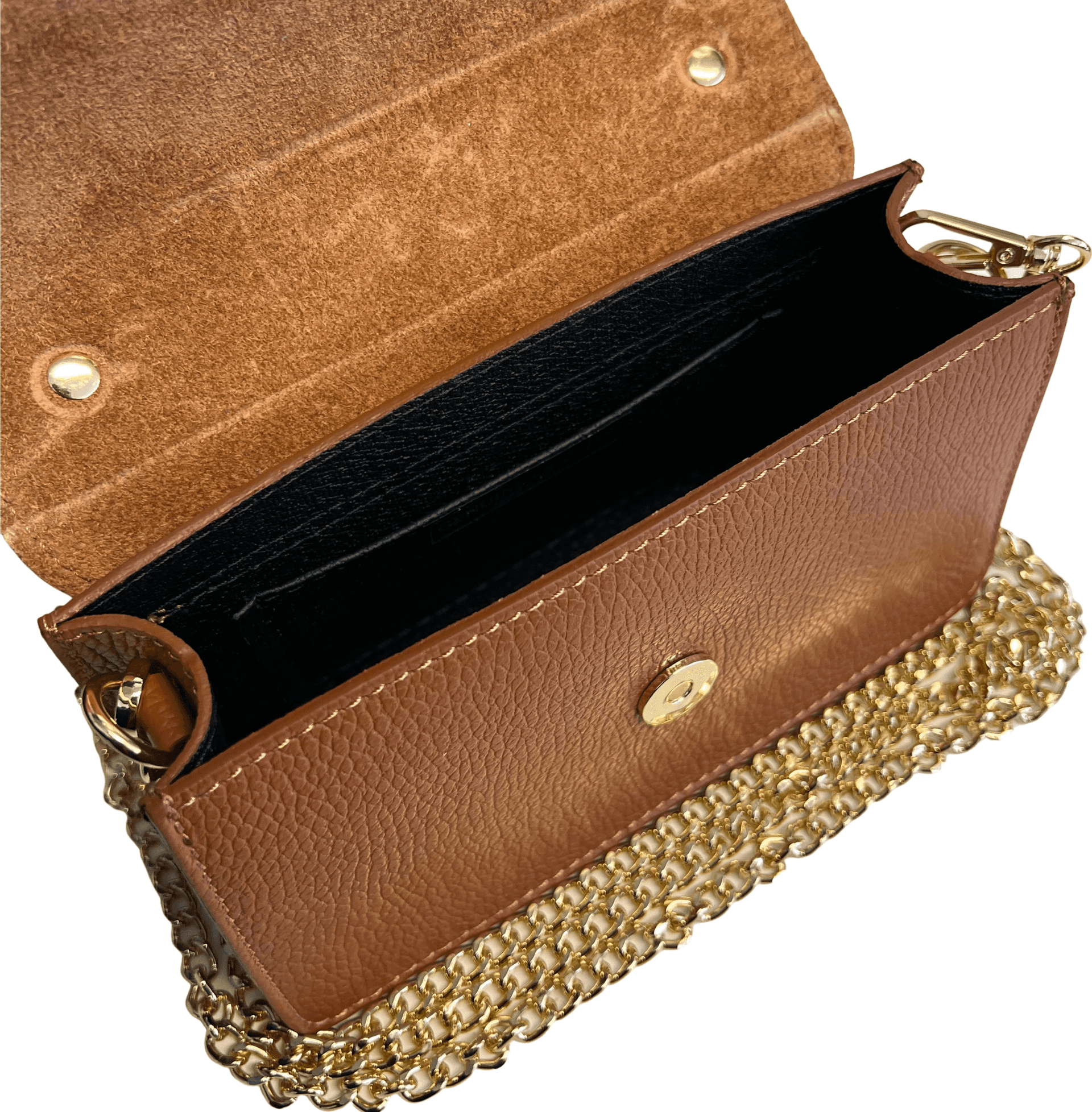 Modarno Borsetta a tracolla fantasia Morsetto metallico Horsebit 20x7x12 cm - 5