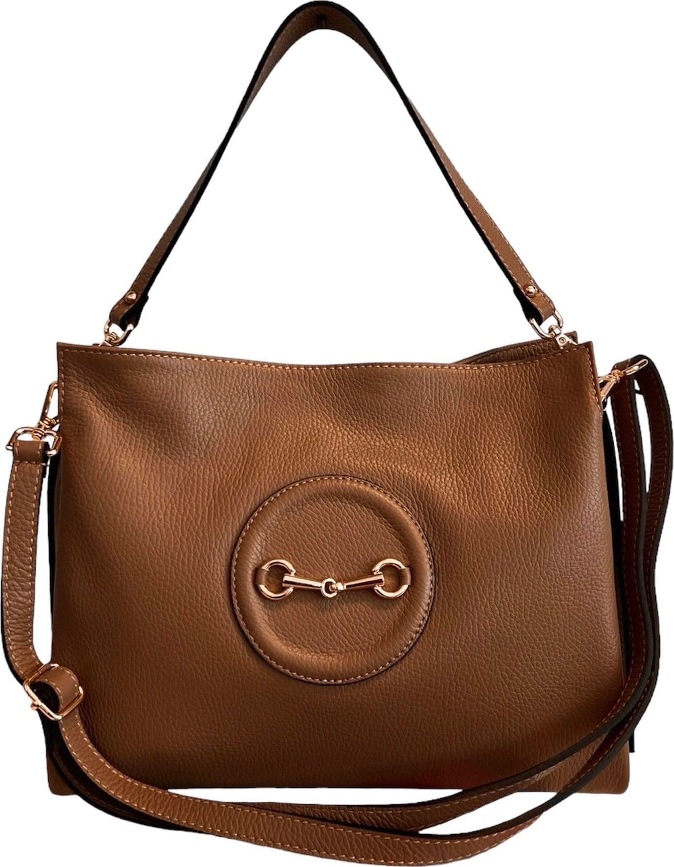 Modarno Borsa donna a tracolla/mano stile Morsetto metallico - 15