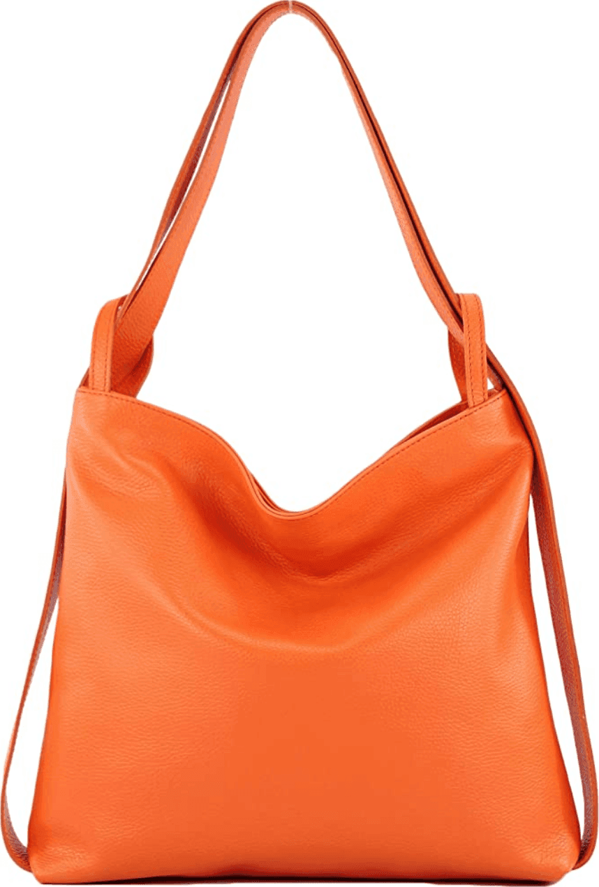 Modarno Shopper Zaino in Vera Pelle da donna 2in1 - 23