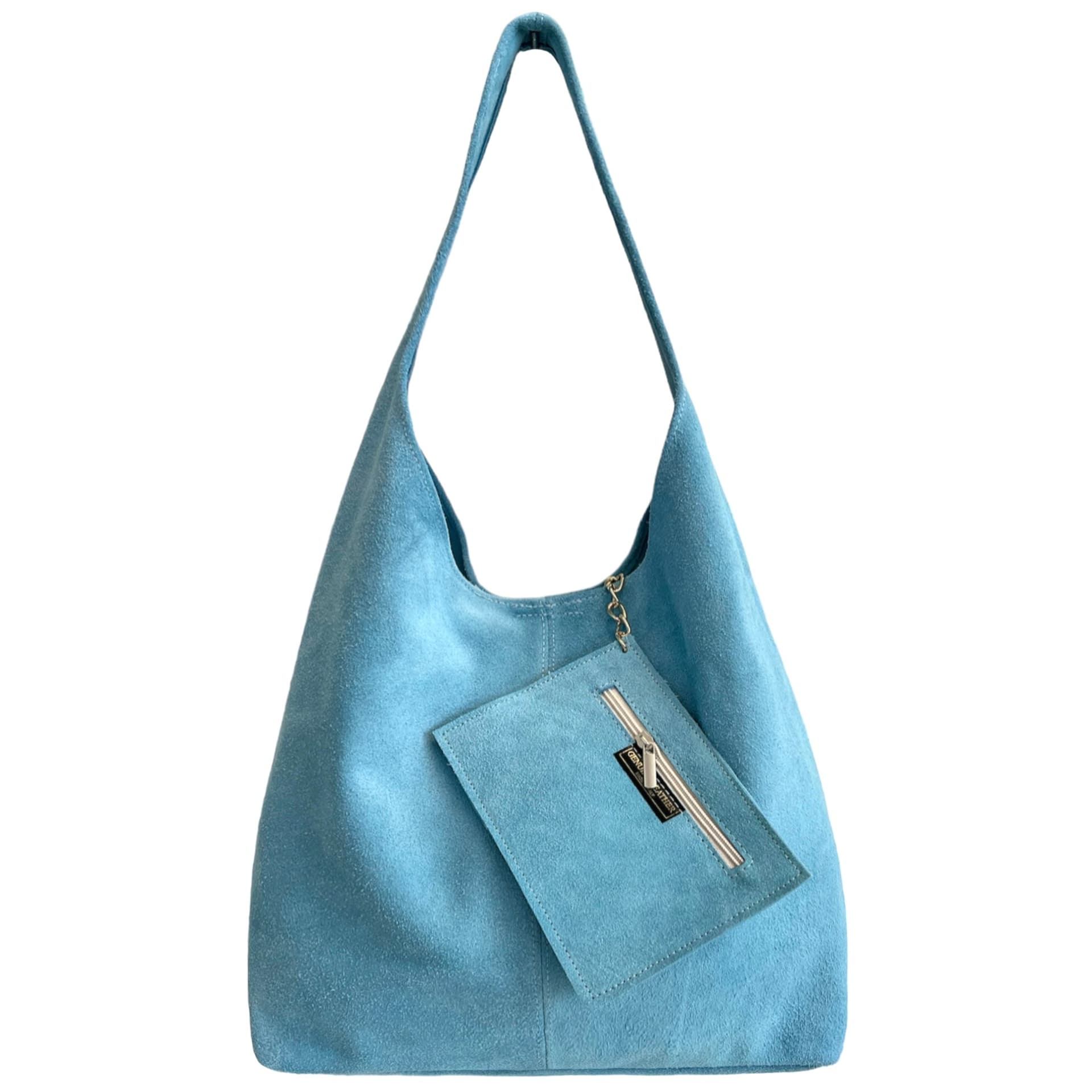 Modarno Borsa a tracolla da donna in pelle scamosciata pochette, borsa a tracolla, shopper, da donna, in vera pelle - 44
