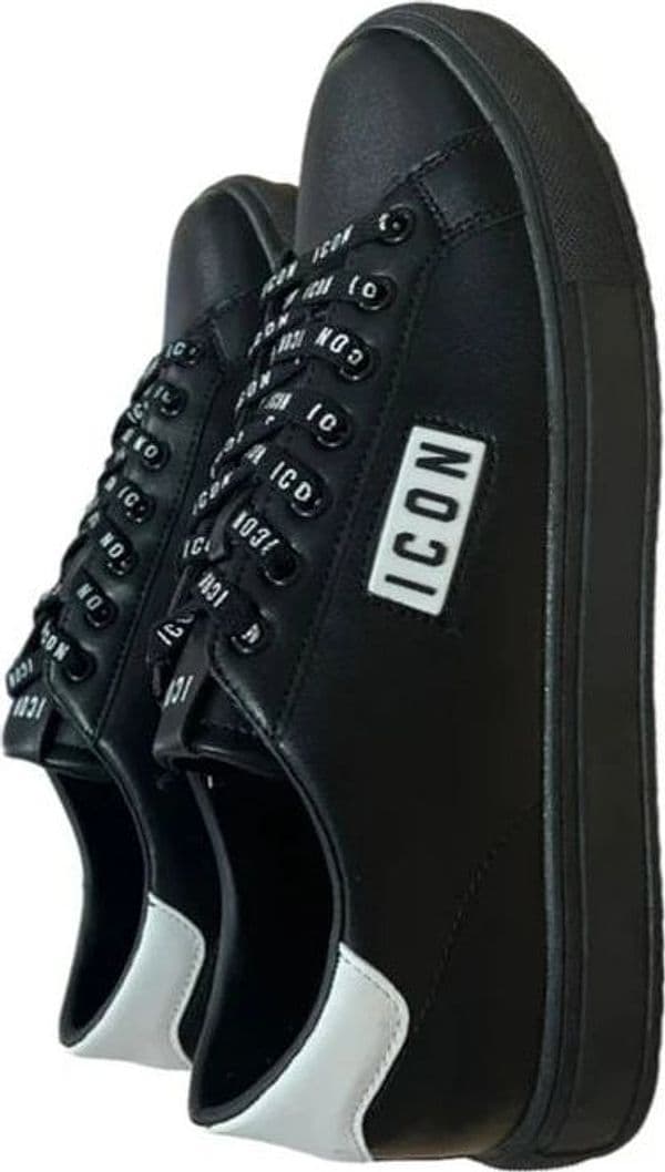 Scarpe sneakers nere con logo – 40, NERO – Icon – elegante