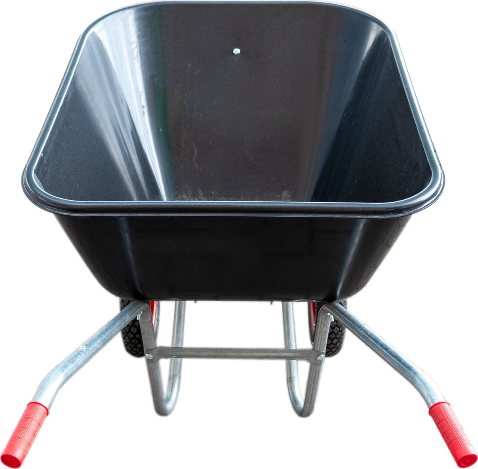 Carriola con vasca in plastica da 160 kg e due ruote da 3.8" - 2