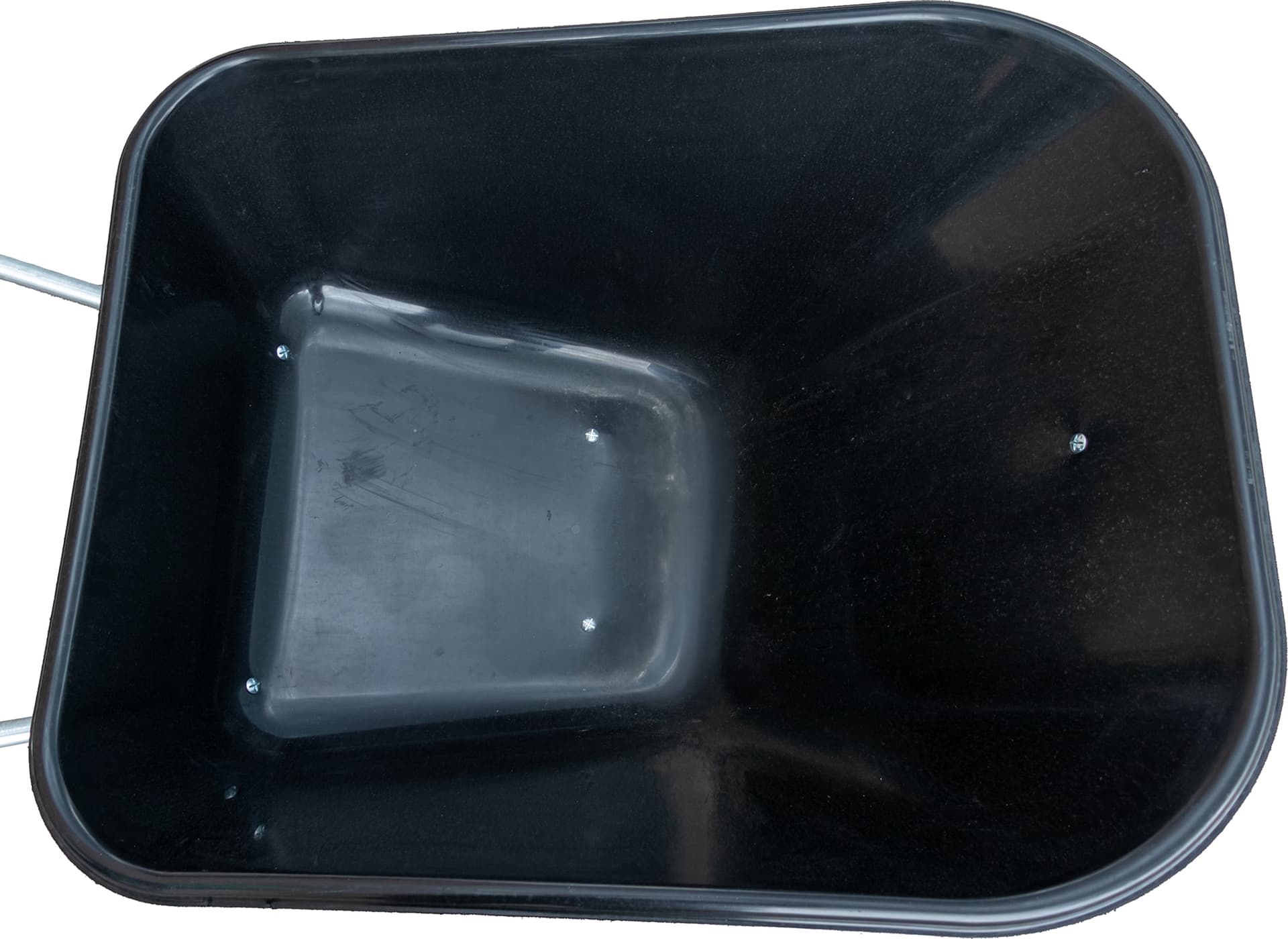 Carriola con vasca in plastica da 160 kg e due ruote da 3.8" - 4