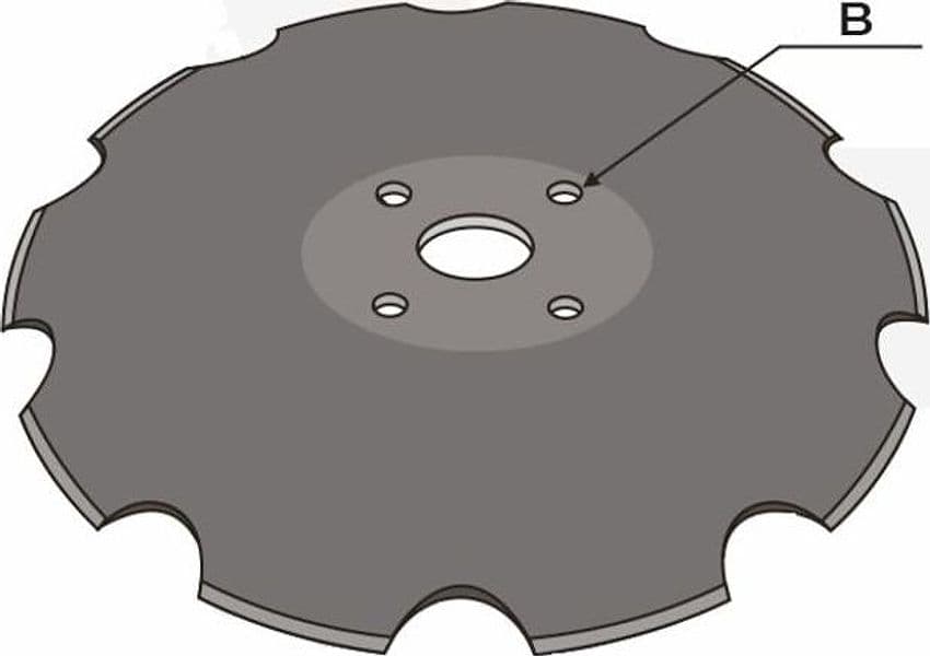 Disco frangizolle base piana Ø 560mm sp. 5mm