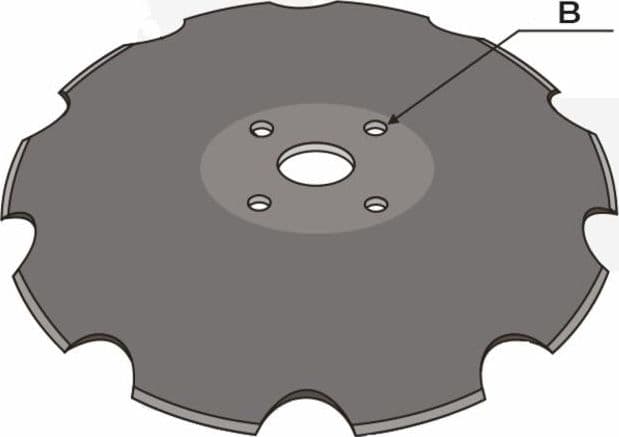 Disco frangizolle base piana Ø 560mm sp. 5mm