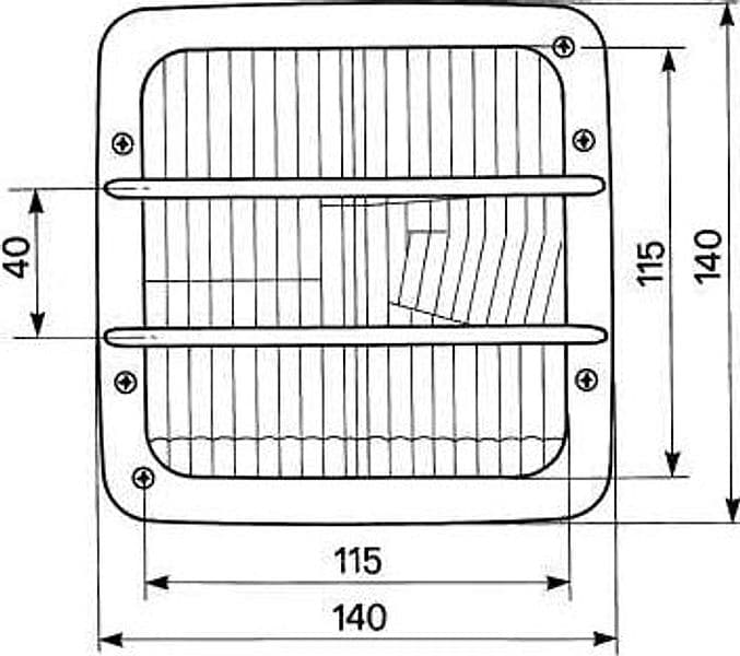 Proiettore per trattore dx/sx 140x140mm adattabile a Same Deutz-Fahr - 5