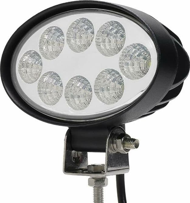 Faro da lavoro 8 LED Epistar ovale a largo raggio freddo 24 W IP67 - 2
