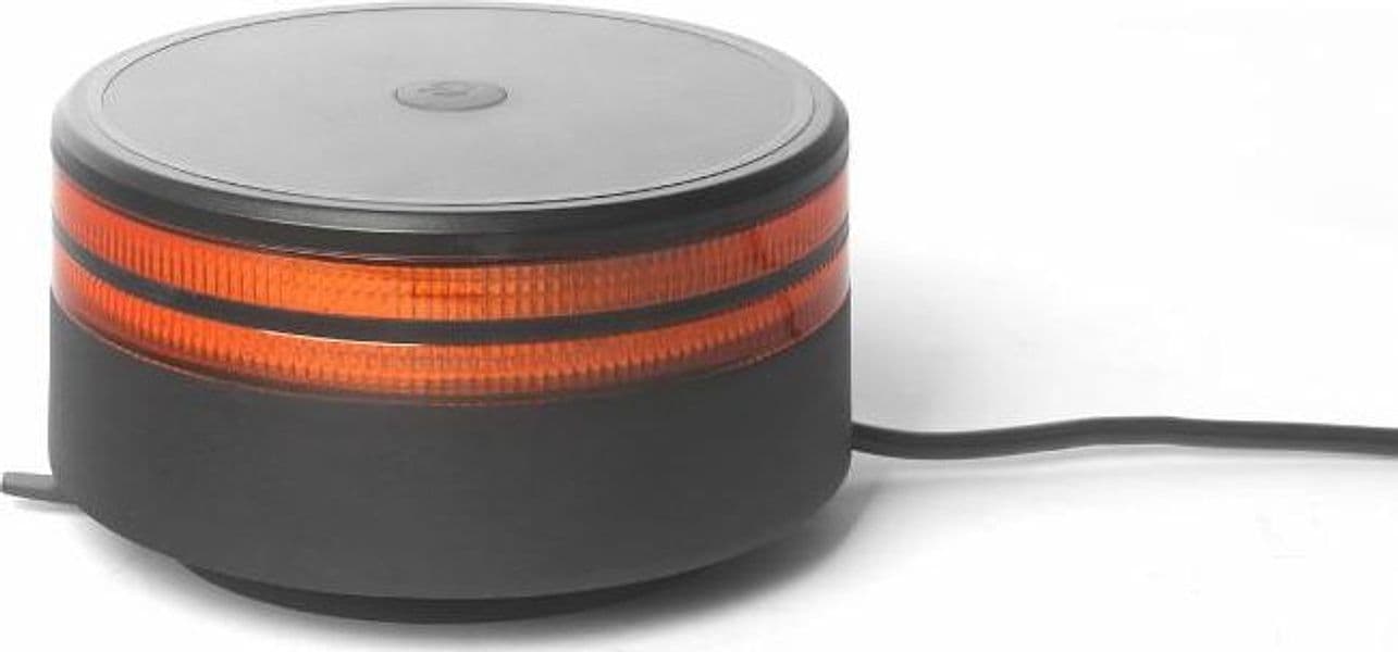 Lampeggiante a 50 LED 12-24V 25W a doppia riga base magnetica - 2
