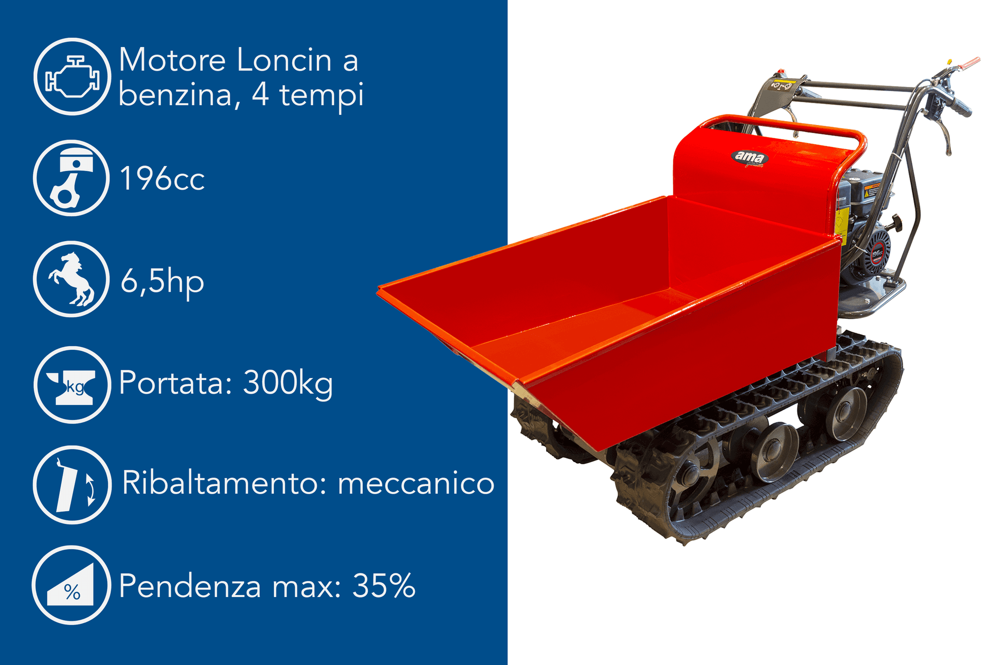 Motocarriola dumper TAG300TD - 8