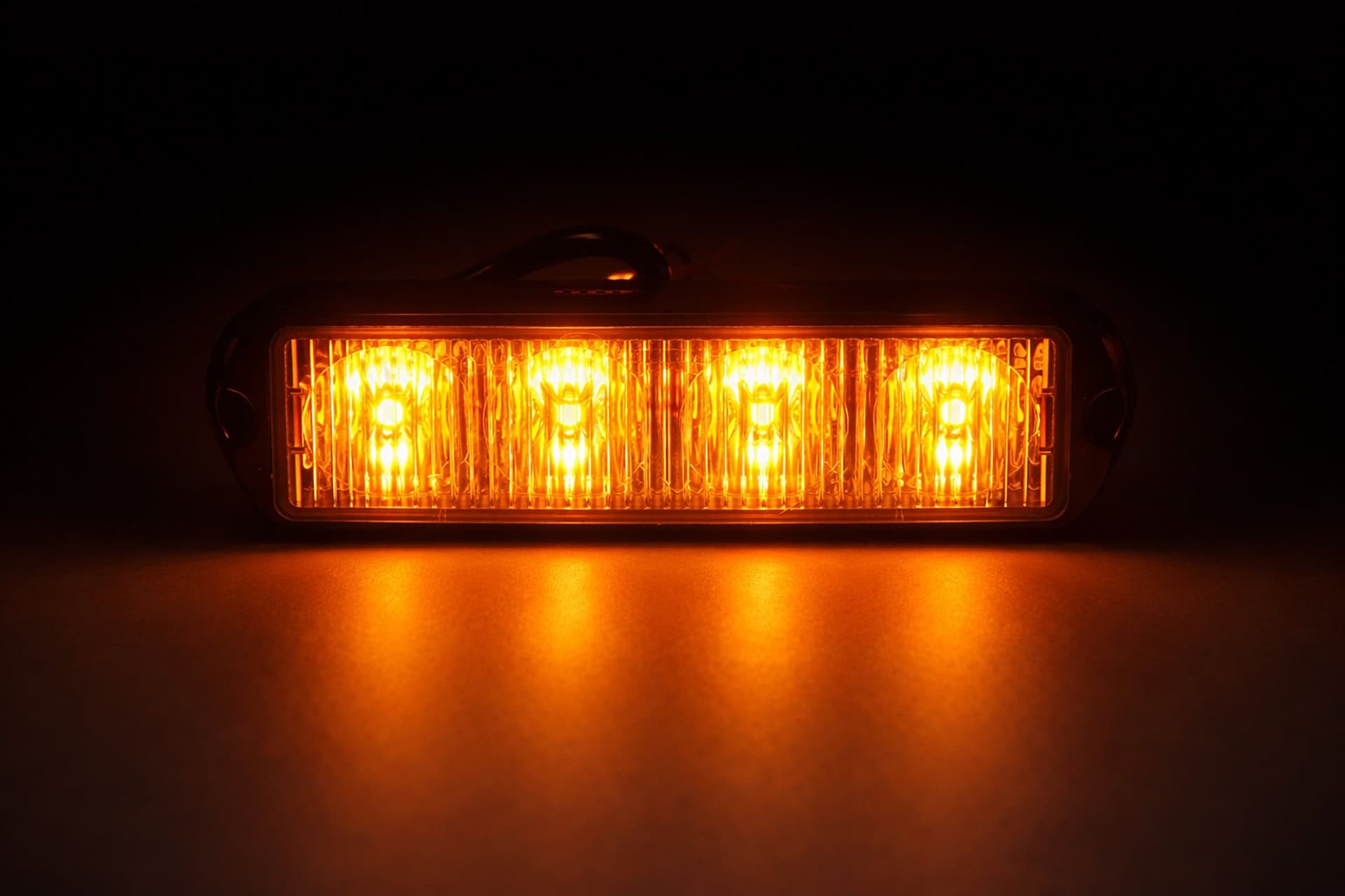 Luce di segnalazione arancio 4 LED 12/24V confezione da 2 pezzi - 2