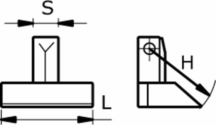 Mazza trincia 82x105mm attacco 30mm e foro 16,5mm - 2