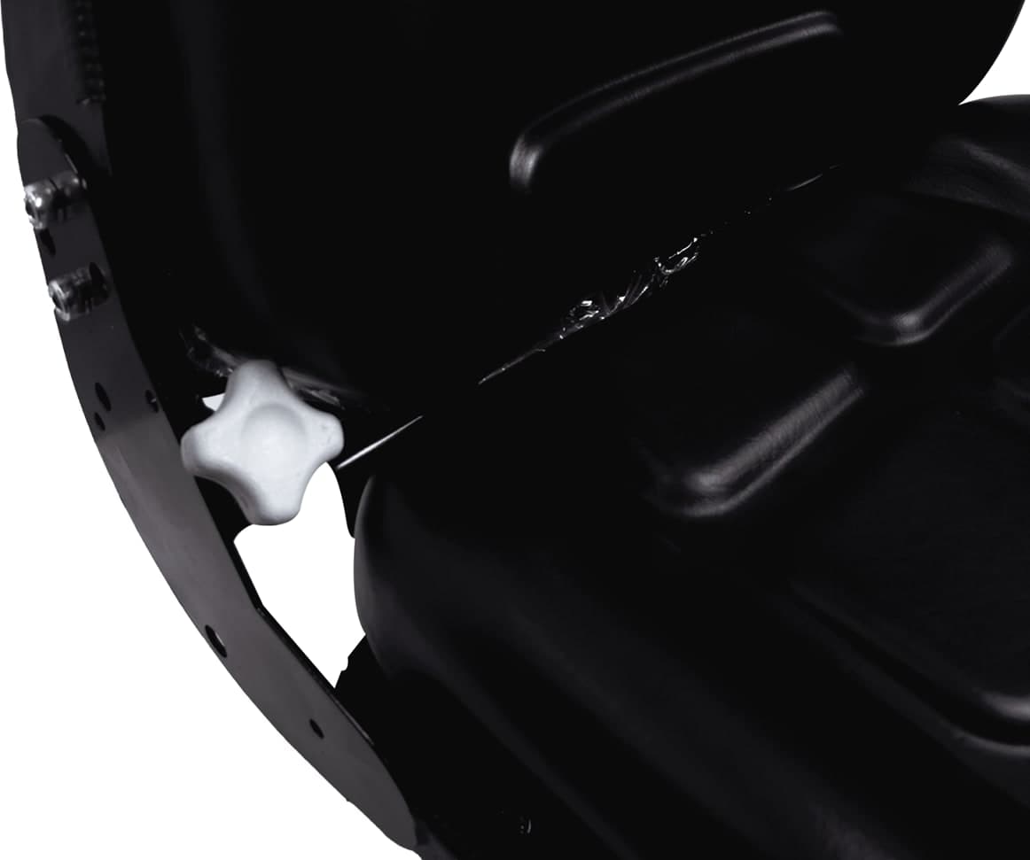 Sedile MUL in sky nero con sospensione meccanica integrata e microswitch - 7