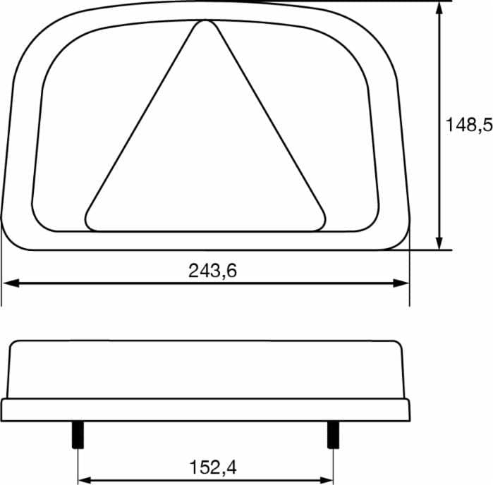Fanale posteriore dx a LED 243,6x148,5x48mm in Blocchi fari posteriori GardenStore - Novellara, commercioVirtuoso.it