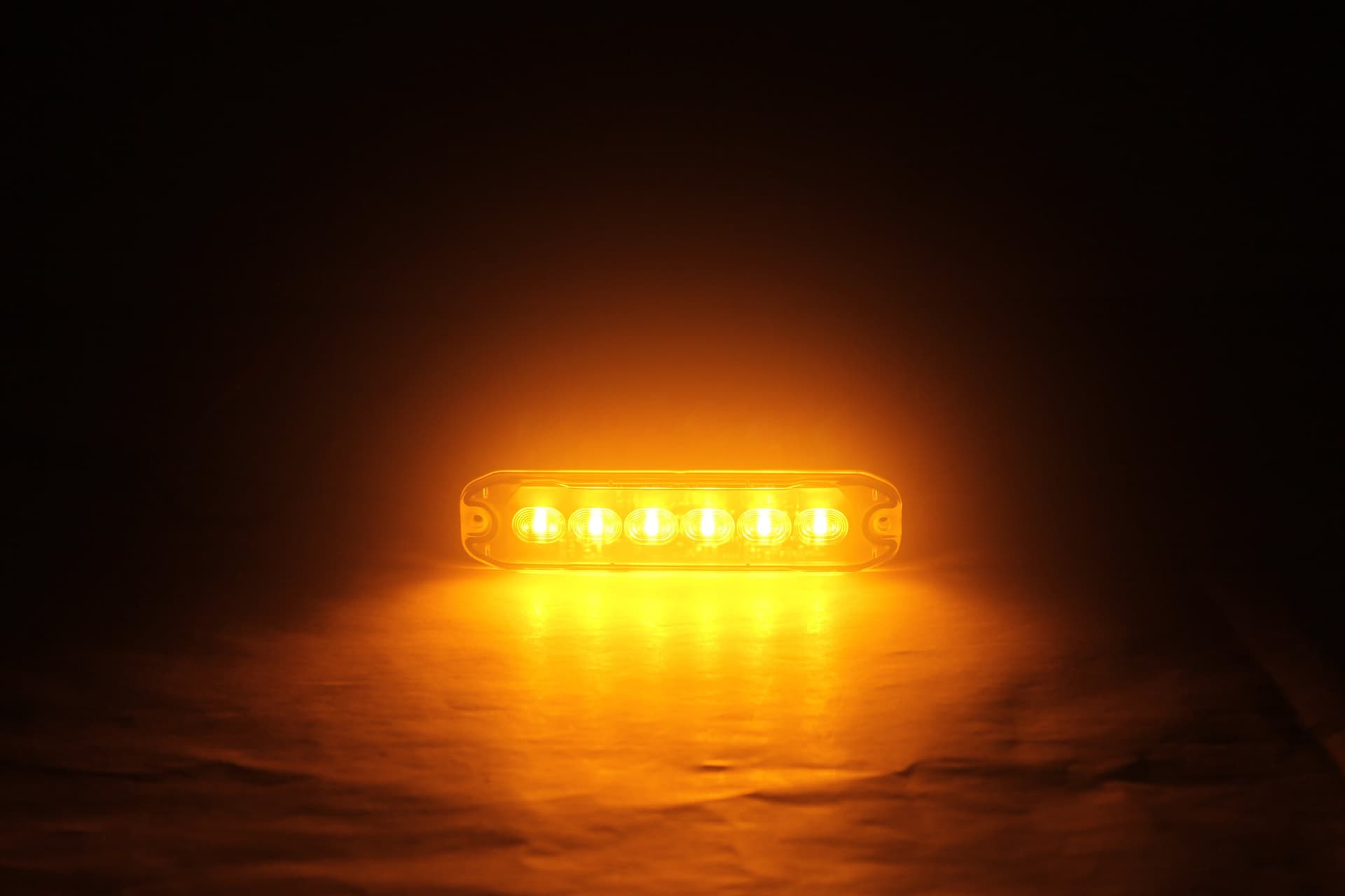 Luce di segnalazione flash 6 Led arancio - 2