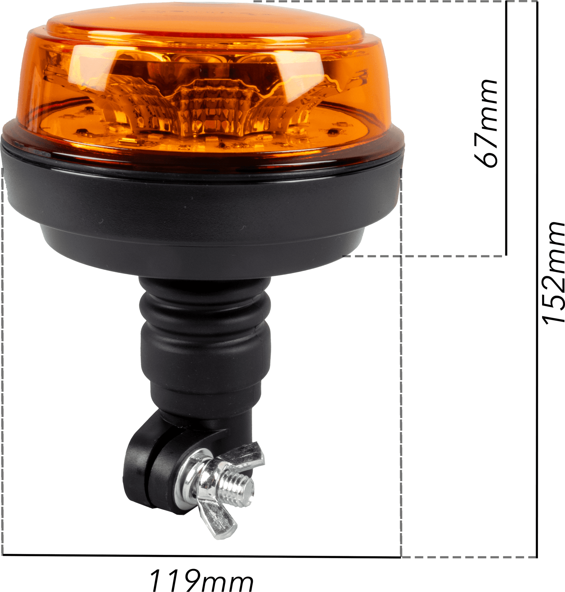 Lampeggiante a LED 12-24V base flessibile - 7