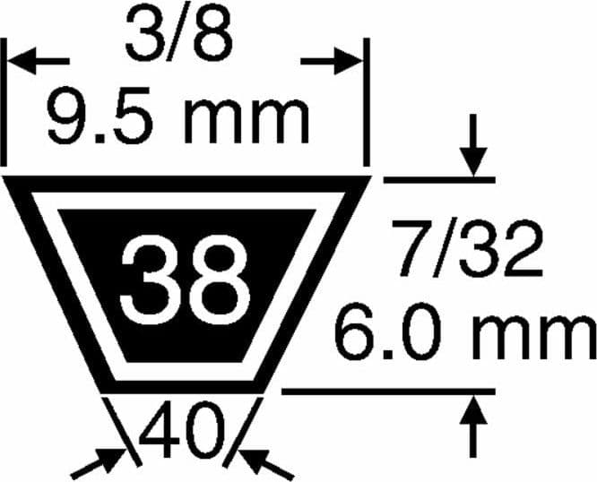 Cinghia trapezoidale 3L 28" - 5