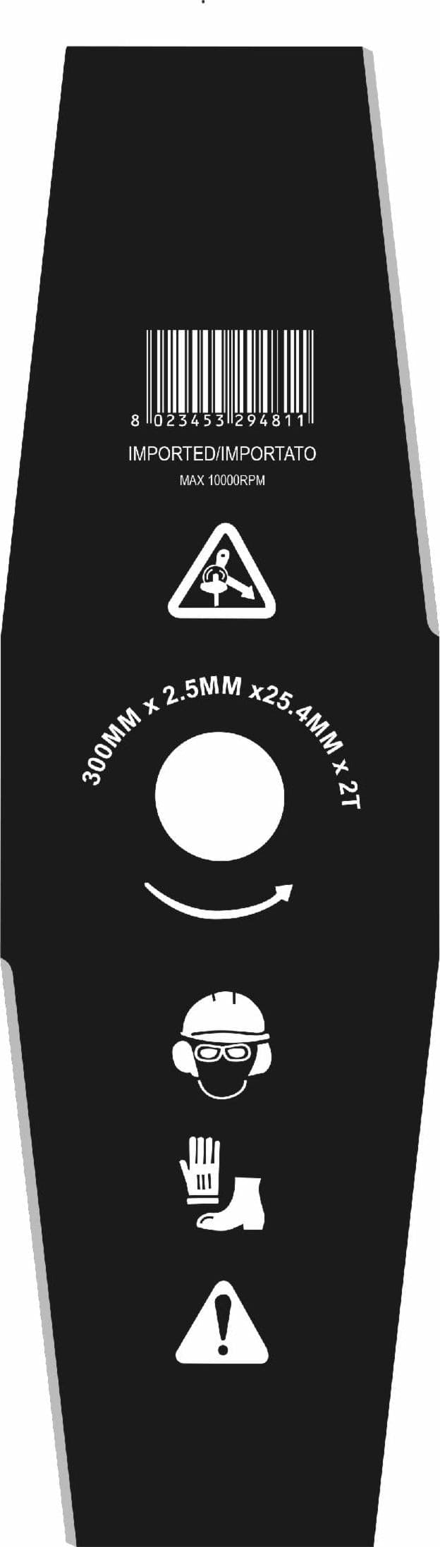Disco di ricambio per decespugliatore Ama a 2 denti con Ø esterno 300mm