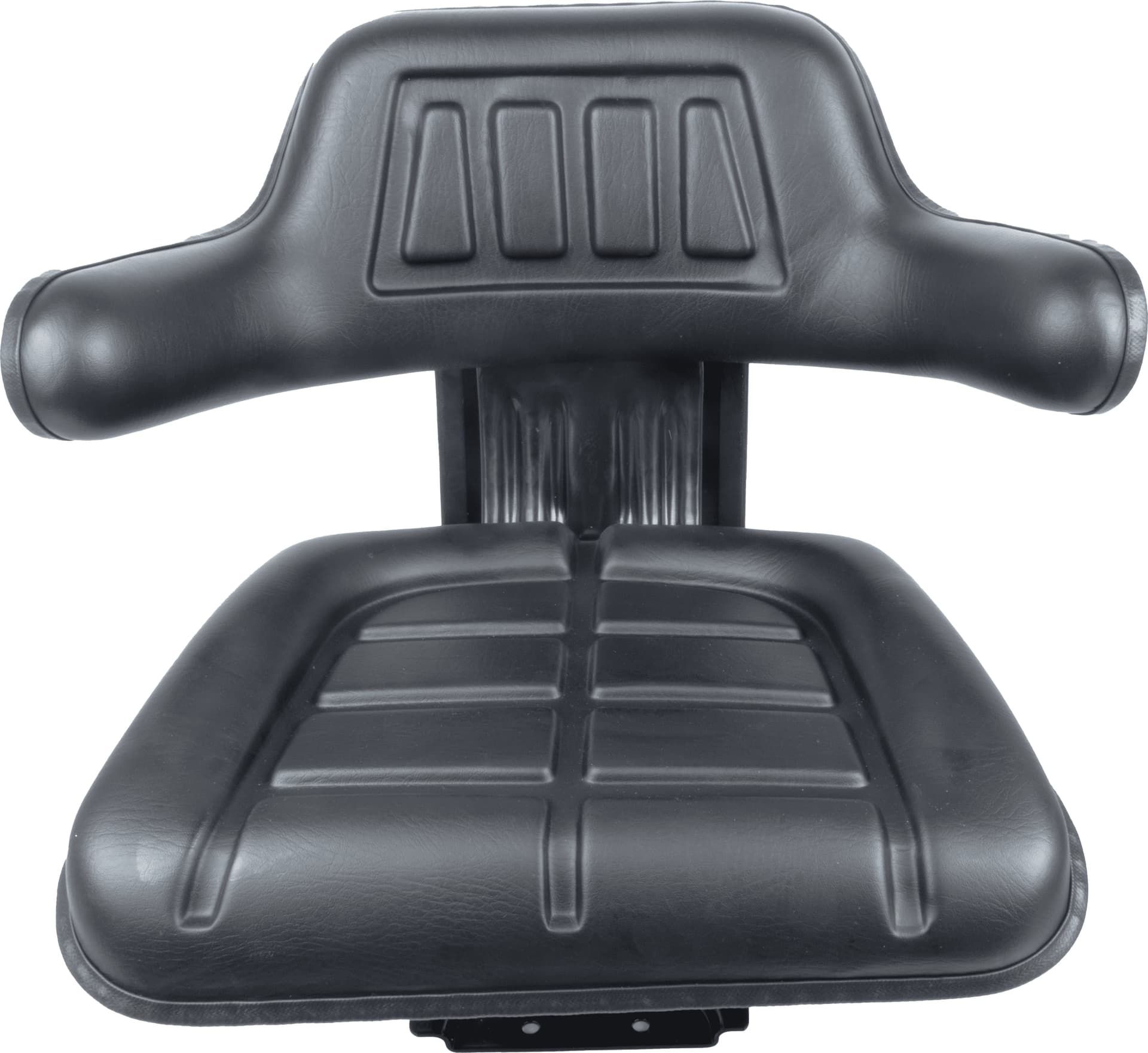 Sedile avvolgente con molleggio in sky nero larghezza 590mm